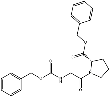 CARBOBENZYLOXYGLYCYL-L-PROLINE BENZYL ESTER 结构式