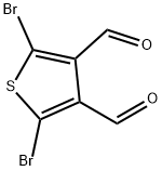 2,5-二溴噻吩-3,4-二甲醛 结构式