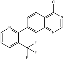 4-CHLORO-7-[3-(TRIFLUOROMETHYL)PYRIDIN-2-YL]QUINAZOLINE 结构式