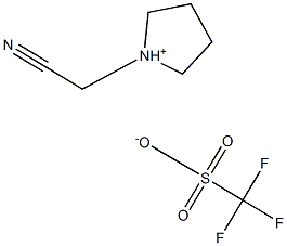 N-氰甲基吡咯烷三氟甲烷磺酸盐 结构式