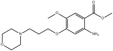Benzoic acid, 2-aMino-5-Methoxy-4-[3-(4-Morpholinyl)propoxy]-, Methyl ester 结构式