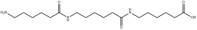 HEXANOICACID,6-[[6-[(6-AMINO-1-OXOHEXYL)AMINO]-1-OXOHEXYL]AMINO]- 结构式