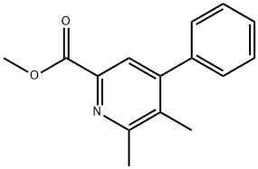 5,6-二甲基-4-苯基吡啶甲酸甲酯 结构式
