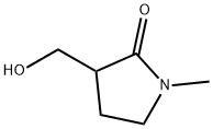 3-(羟基甲基)-1-甲基-2-吡咯烷酮 结构式