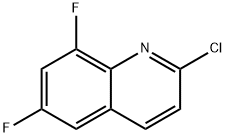 2-氯-6,8-二氟喹啉 结构式