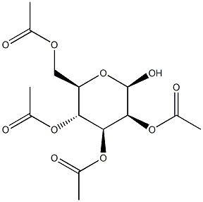 2,3,4,6-四-O-乙酰基-BETA-D-吡喃甘露糖 结构式