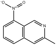 3-甲基-8-硝基异喹啉 结构式