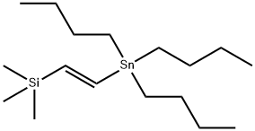 三丁基[(1E)-2-(三甲基硅烷基)乙烯基]锡烷 结构式