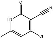 4-氯-6-甲基-2-氧代-1,2-二氢吡啶-3-甲腈 结构式