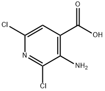 3-氨基-2,6-3,5-二氯吡啶-4-羧酸 结构式