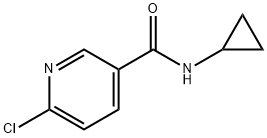 6-氯-N-环丙基烟酰胺 结构式