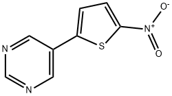 5-(5-nitrothien-2-yl)pyriMidine 结构式