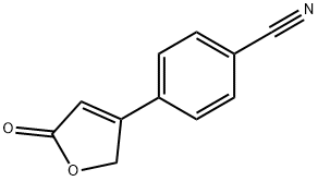 4-(5-氧代-2,5-二氢呋喃-3-基)苯甲腈 结构式