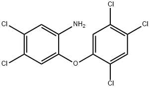 4,5-二氯-2-(2,4,5-三氯苯氧基)苯胺 结构式