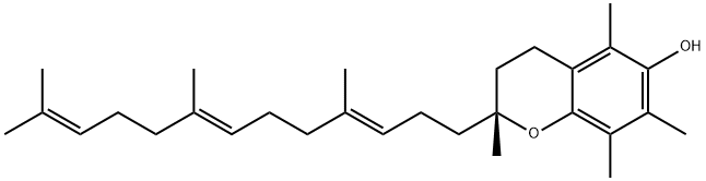 D-α-生育三烯酚 结构式
