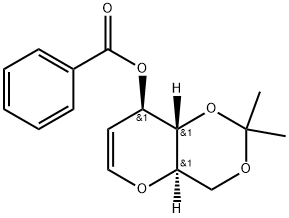 3-O-苯甲酰基-4,6-O-异亚丙基-D-葡萄糖醛 结构式