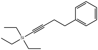 (4-苯基-1-丁炔基)三乙基硅烷 结构式