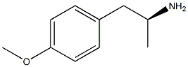 (S)-(-)-2-(4-甲氧基苯基)-1-甲基乙胺 结构式