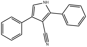 2,4-二苯基-1H-吡咯-3-甲腈 结构式