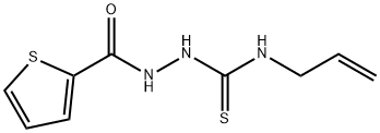 N-烯丙基-2-(噻吩-2-羰基)肼-1-碳硫酰胺 结构式