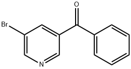 (5-溴吡啶-3-基)(苯基)甲酮 结构式