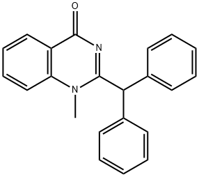 2-二苯甲基-1-甲基喹唑啉-4(1H)-酮 结构式