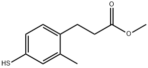 3-(4-Mercapto-2-Methyl-phenyl)-propionic acid Methyl ester 结构式