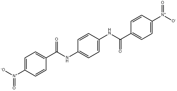 4-硝基-N-{4-[(4-硝基苯甲酰)氨基]苯基}苯甲酰胺 结构式