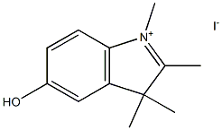 5-羟基-1,2,3,3-四甲基-3H-吲哚碘化物 结构式