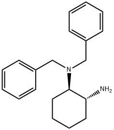 R,R-BIS(PHENYLMETHYL)-1,2-CYCLOHEXANEDIAMINE 结构式