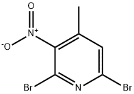 2,6-二溴-3-硝基-4-甲基吡啶 结构式
