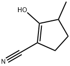 2-羟基-3-甲基-环戊-1-烯甲腈 结构式