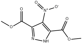 4-硝基-1H-吡唑-3,5-二羧酸二甲酯 结构式