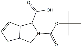 Hexahydro-cyclopenta[c]pyrrole-1,2-dicarboxylic acid 2-tert-butyl ester 结构式