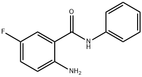 2-氨基-6-氟-N-苯基苯酰胺 结构式