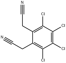 2,2'-(全氯-1,2-亚苯基)二乙腈 结构式