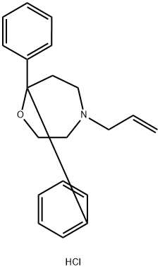 4-烯丙基-7,7-二苯基-1,4-氧杂氮杂环庚烷盐酸盐 结构式