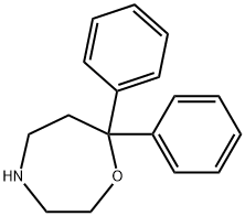 7,7-二苯基-1,4-氧杂氮杂环庚烷 结构式