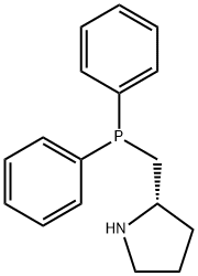 (S)-(-)-2-(二苯基膦基甲基)吡咯烷 结构式