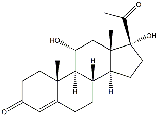 11A.17A-二羟基黄体酮 结构式
