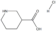 哌啶-3-羧酸盐酸盐 结构式