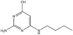 2-氨基-6-(丁基氨基)-4(3H)-嘧啶酮 结构式