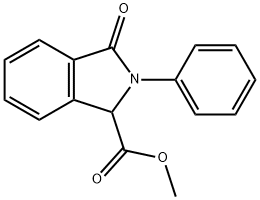 3-氧代-2-苯基异吲哚啉-1-甲酸甲酯 结构式