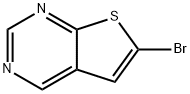 6-溴噻吩并[2,3-D]嘧啶 结构式