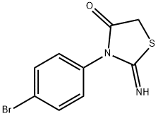 3-(4-broMophenyl)-2-iMinothiazolidin-4-one 结构式