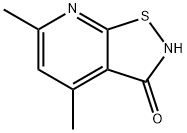 4,6-二甲基-2H,3H-[1,2]噻唑并[5,4-B]吡啶-3-酮 结构式