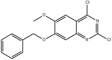 7-(苄氧基)-2,4-二氯-6-甲氧基喹唑啉 结构式