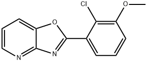 2-(2-氯-3-甲氧苯基)恶唑并[4,5-B]吡啶 结构式