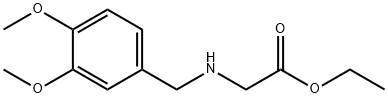 ethyl 2-((3,4-diMethoxybenzyl)aMino)acetate hydrochloride 结构式