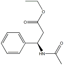 (BETAR)-BETA-(乙酰氨基)苯丙酸乙酯 结构式